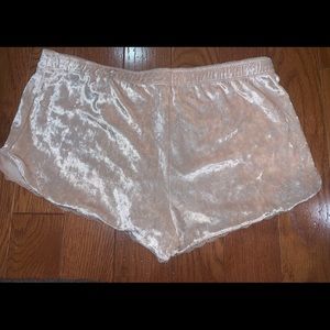 2 piece pink velvet pj set